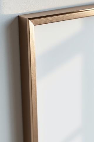 Cornice minimalista in metallo spazzolato